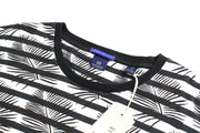 SCOTCH & SODA Ams Couture Men's M Black Cotton Anti Fit Stripe Print Tee