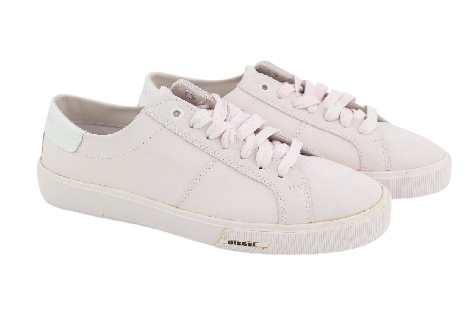 DIESEL S-Mydori Lc W Women Sneakers EU40 Light Pink Leather Almond RRP€200
