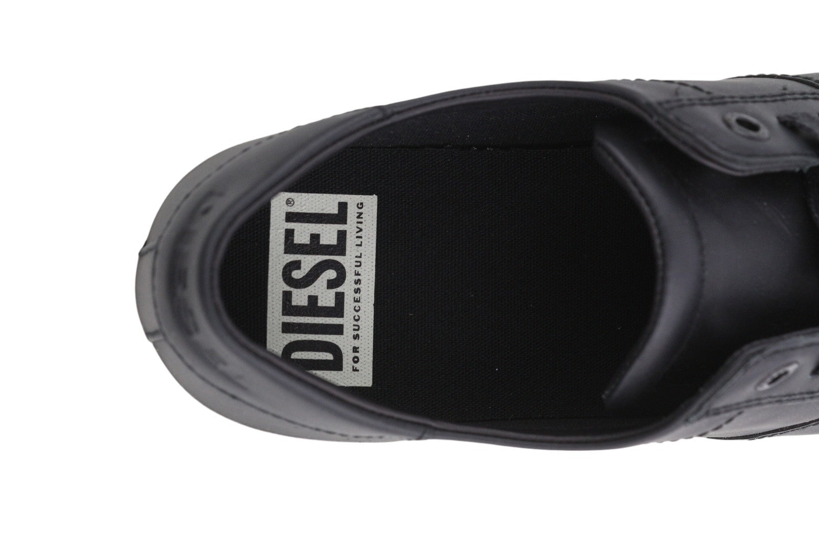 DIESEL S-Mydori Lc W moteriški sportbačiai, juodi, odiniai, suvarstyti, žemakulniai, EU40, rekomenduojama kaina – 200 € 