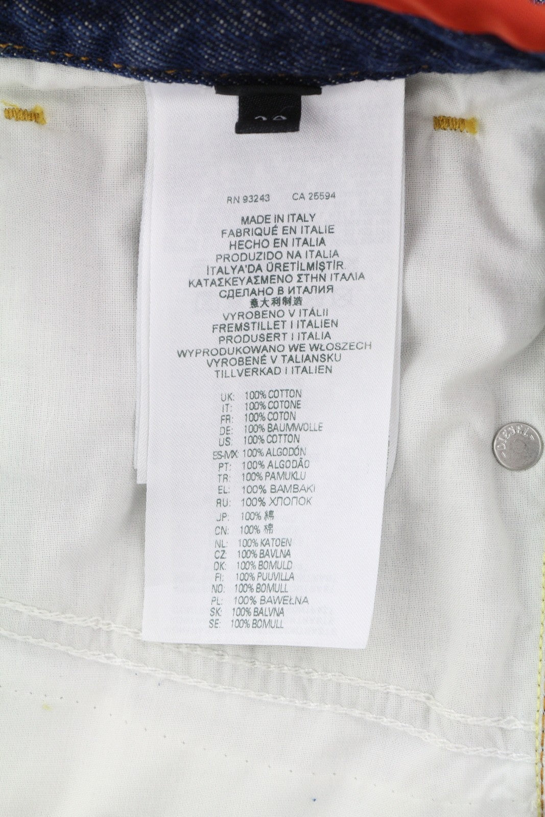 DIESEL D-Sark-Z-SP 09C88 vyriški džinsai W32/L34, aptempti, su sagomis, skalbtos mėlynos spalvos, rekomenduojama kaina – 195 € 