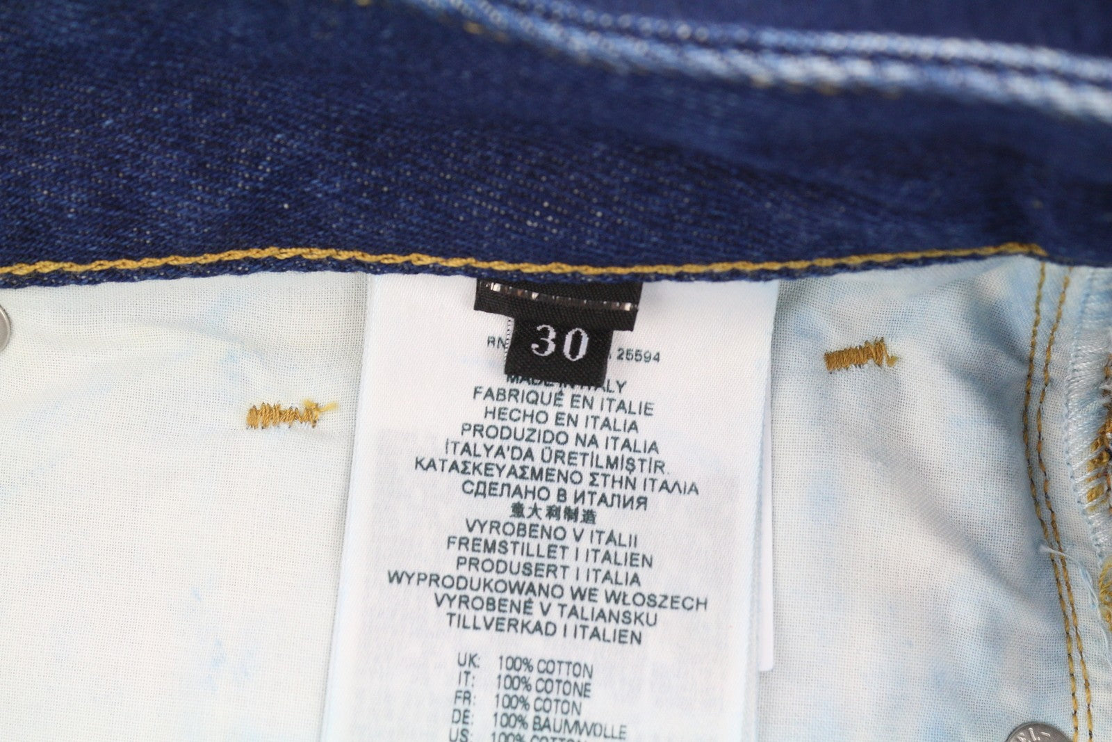 DIESEL D-Rekiv-Z 007A5 vyriški džinsai W30/L32 siaurėjantys, vidutinio mėlynumo, su sagomis. 