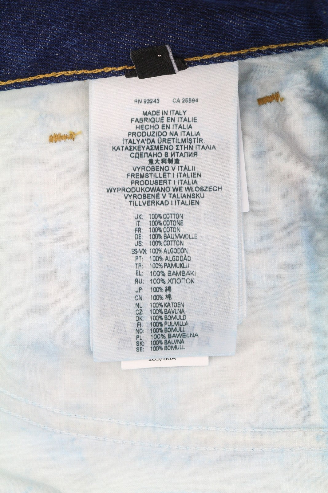 DIESEL D-Rekiv-Z 007A5 vyriški džinsai W30/L32 siaurėjantys, vidutinio mėlynumo, su sagomis. 