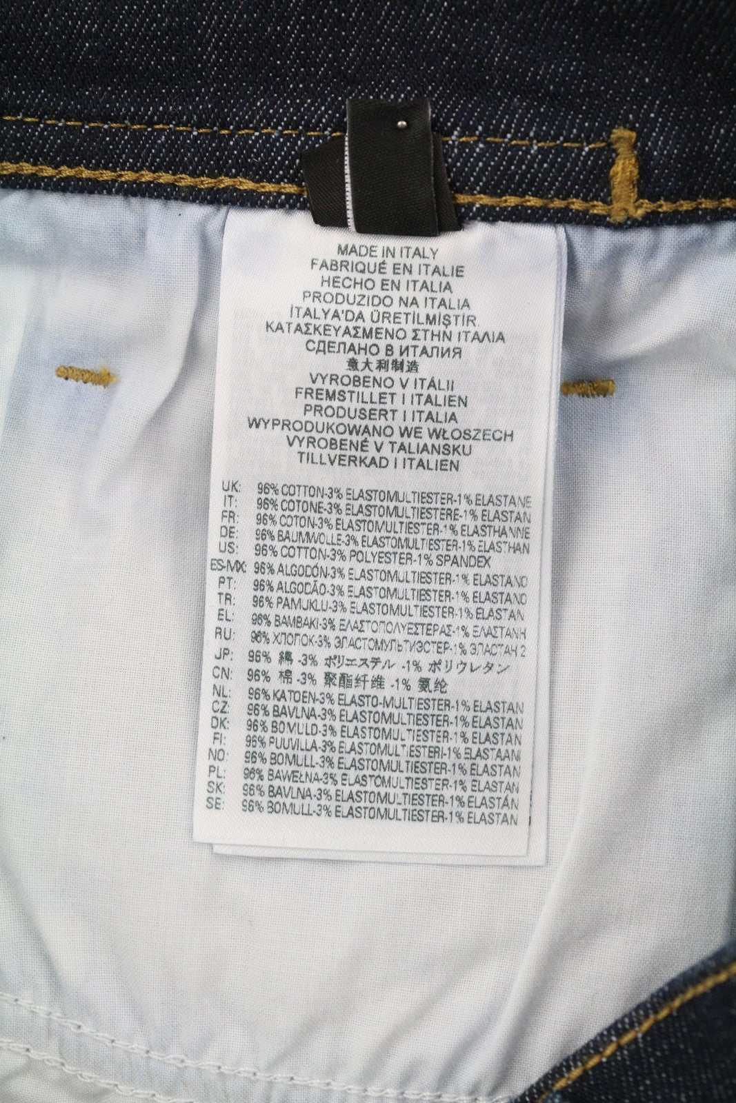 DIESEL D-Amny-Z Z9C33 vyriški džinsai W30/L32 Slim Fit su užtrauktukais ir kišenėmis tamsiai mėlynos spalvos džinsinis audinys 