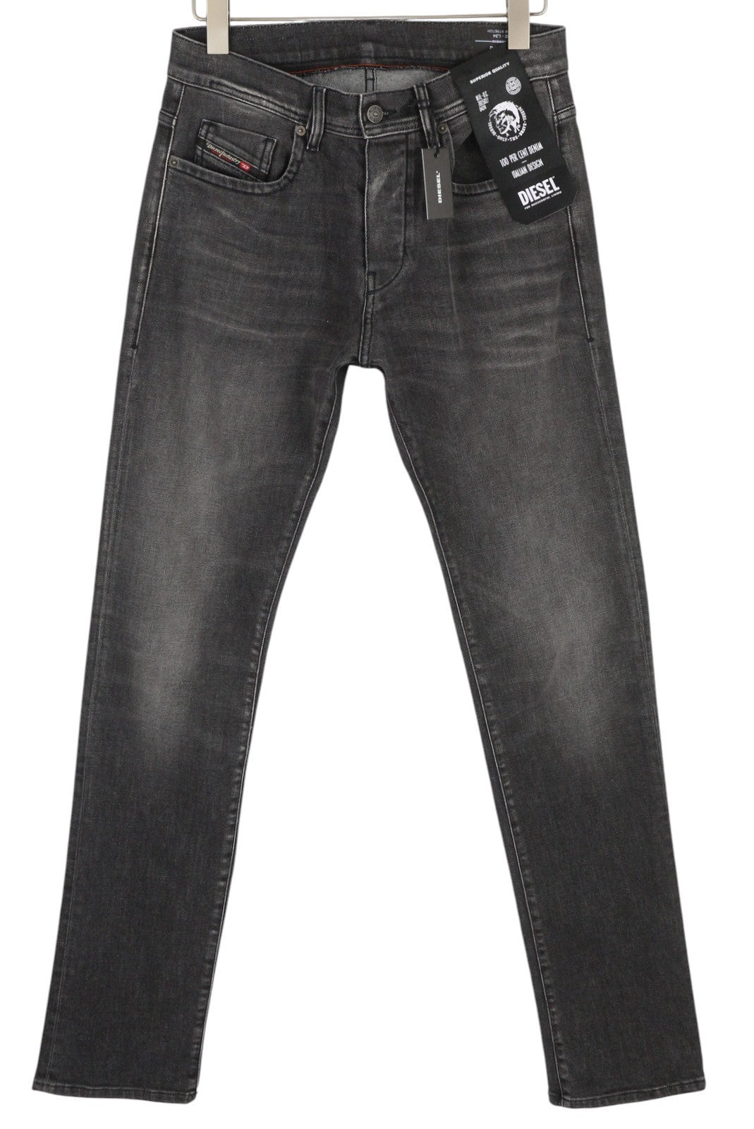 DIESEL D-Vocs 09B42 vyriški džinsai W32/L34, laisvo kirpimo, tamprūs, RRP 175 €, skalbti tamsūs 