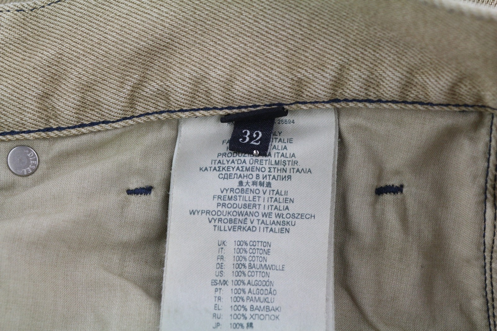 DIESEL D-Macs-Z 09C43 vyriški džinsai W32/L34 įprasto kirpimo su sagomis, lengvas, rekomenduojama kaina – 175 € 