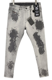 DIESEL D-Amny 009GM vyriški džinsai W33/L30 aptempti, tamprūs, pilki, su užtrauktuku 