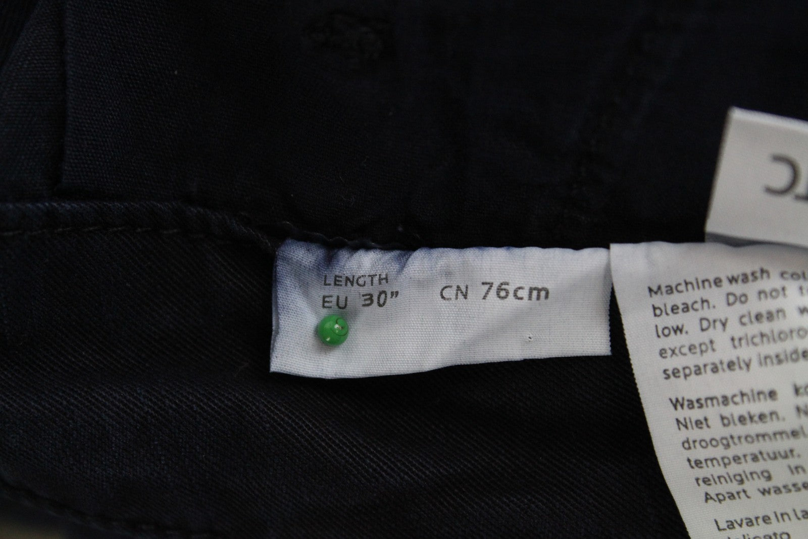 DENHAM Tara moteriškos W27/L30 tamsiai mėlynos medvilnės mišinio kelnės su keliomis kišenėmis 