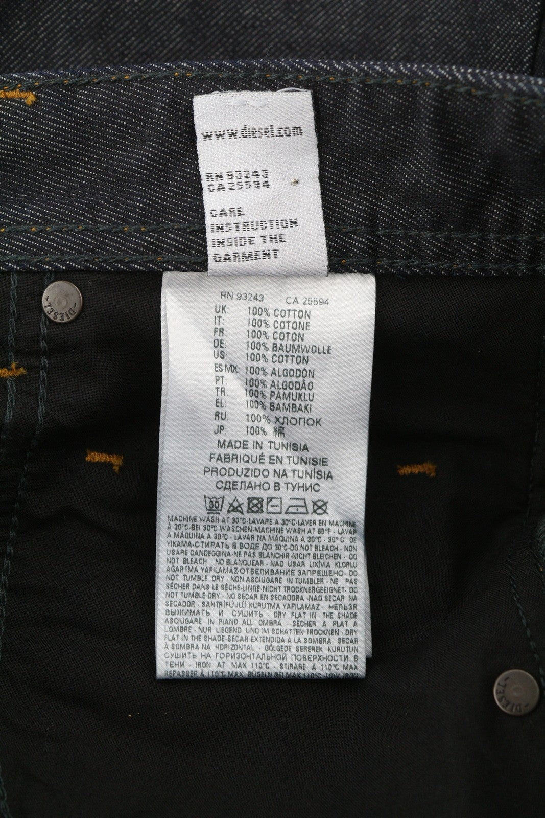 DIESEL Kroshort R8E50 vyriški šortai W29 džinsinis tamsiai mėlynas su sagomis laisvalaikio stiliumi 