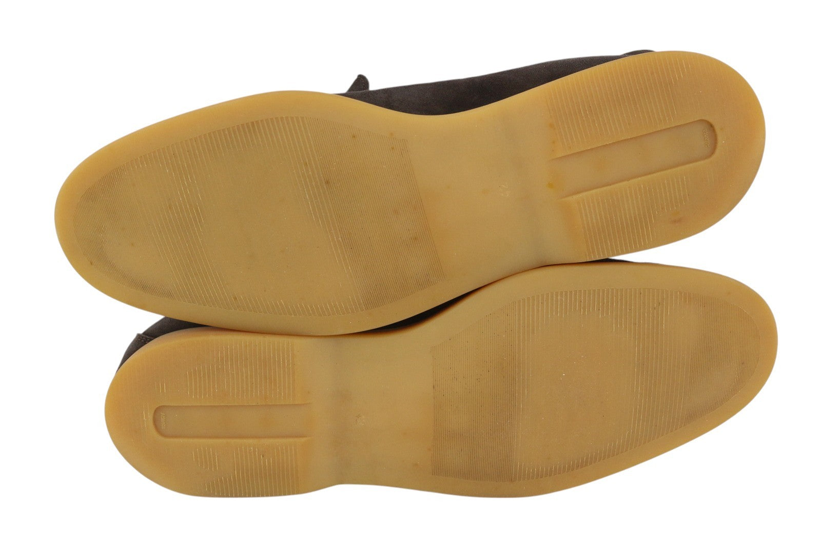 SUITSUPPLY vyriški laisvalaikio batai EU42 rudi zomšiniai odiniai migdolų nosys užsegami logotipu 