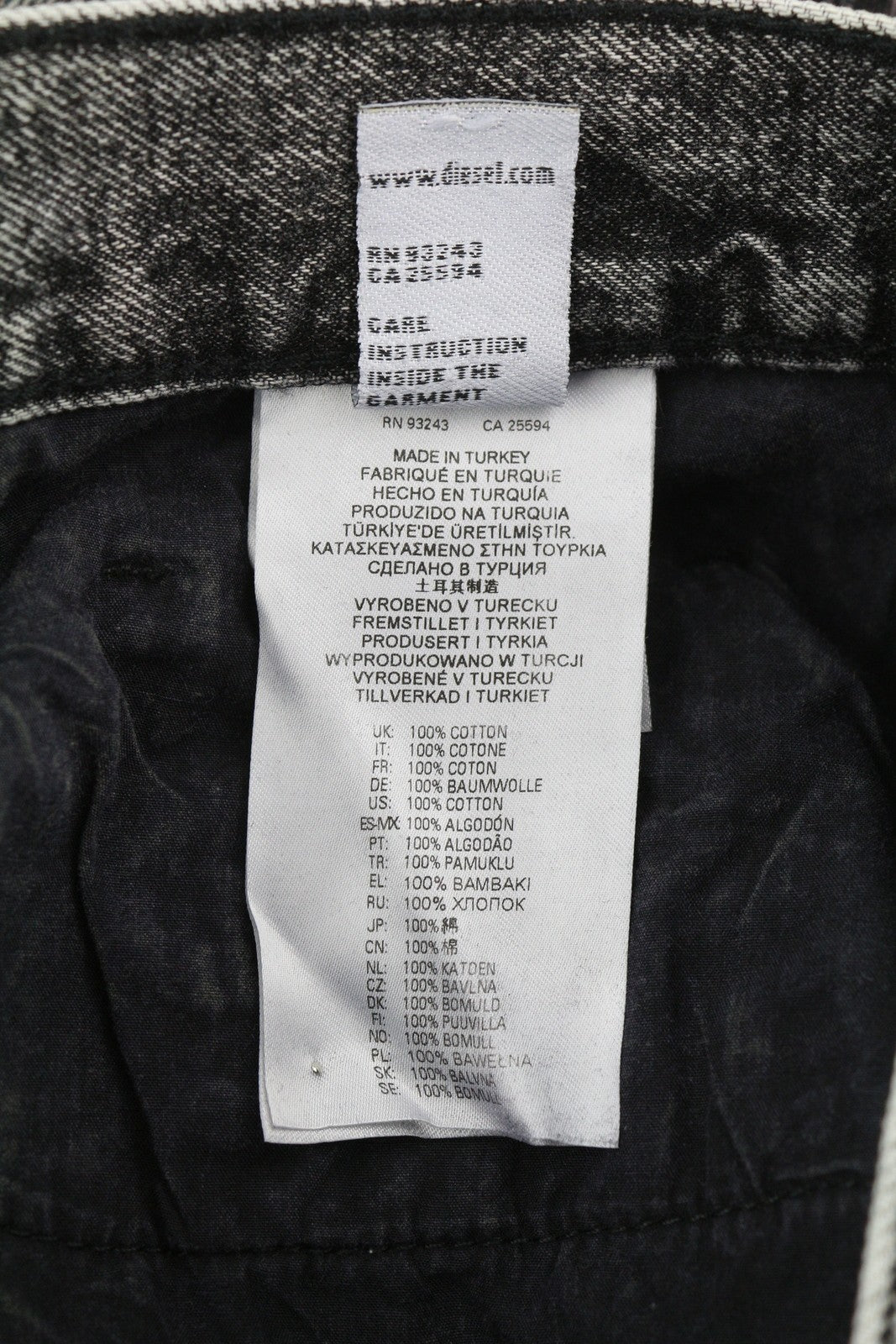 DIESEL D-Maxs-Sp vyriški šortai W29, juodi džinso spalvos, marmurinės išvaizdos, išskalbtos sagos, RRP 150 € 