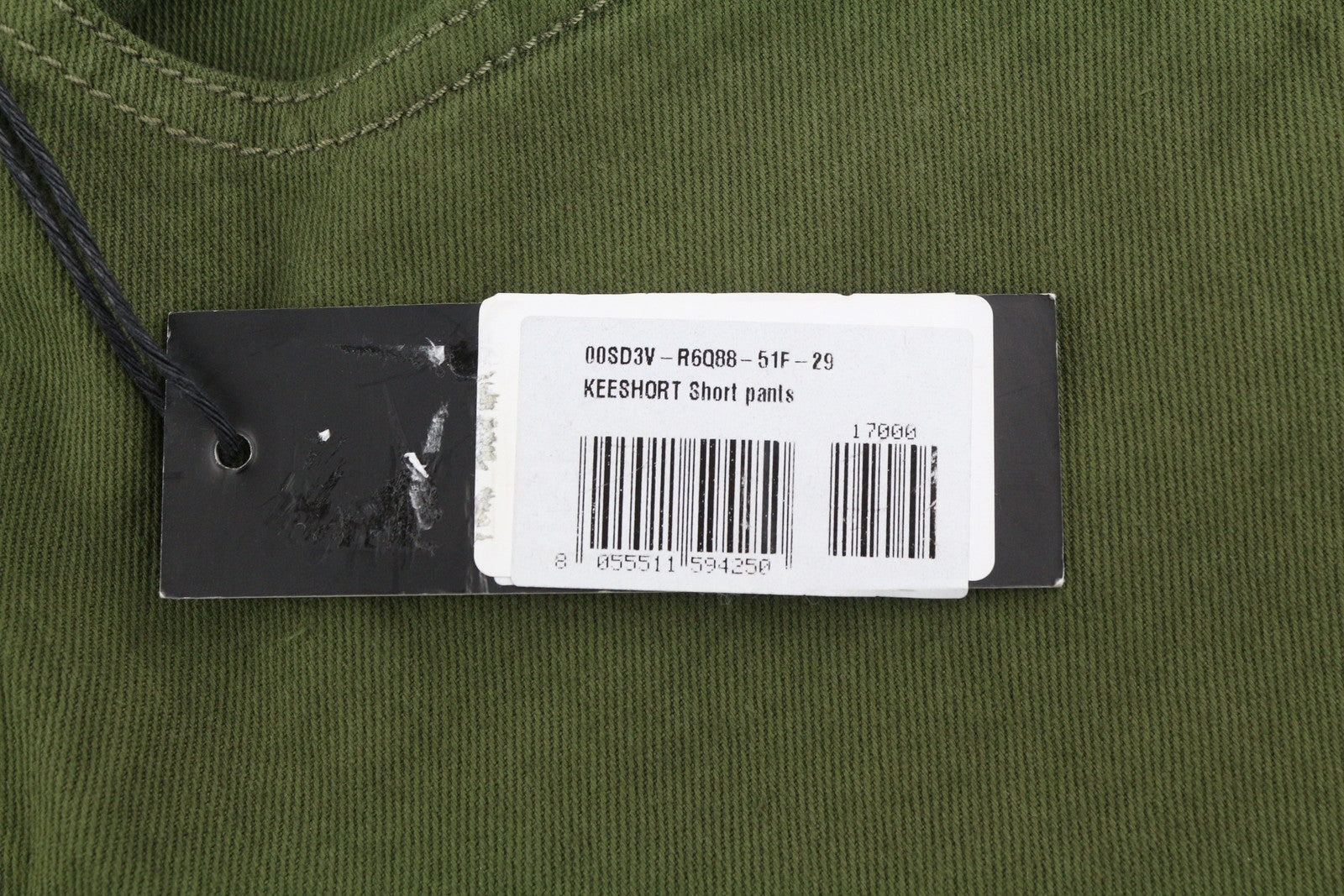 DIESEL Keeshort R6Q88 Men Shorts W29 Denim Green Bermuda Stretchy RRP€100