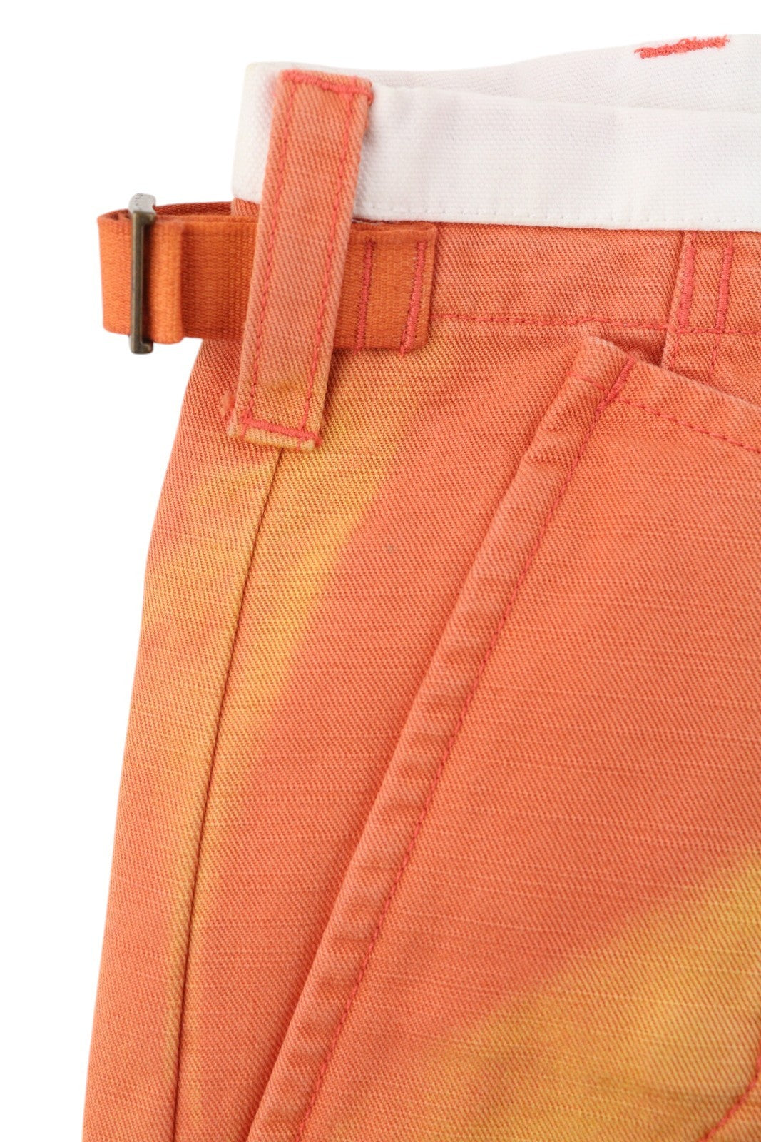 DIESEL P-Atlan Men Shorts W32 Cargo Orange Fade Effect Patch Pockets RRP€100