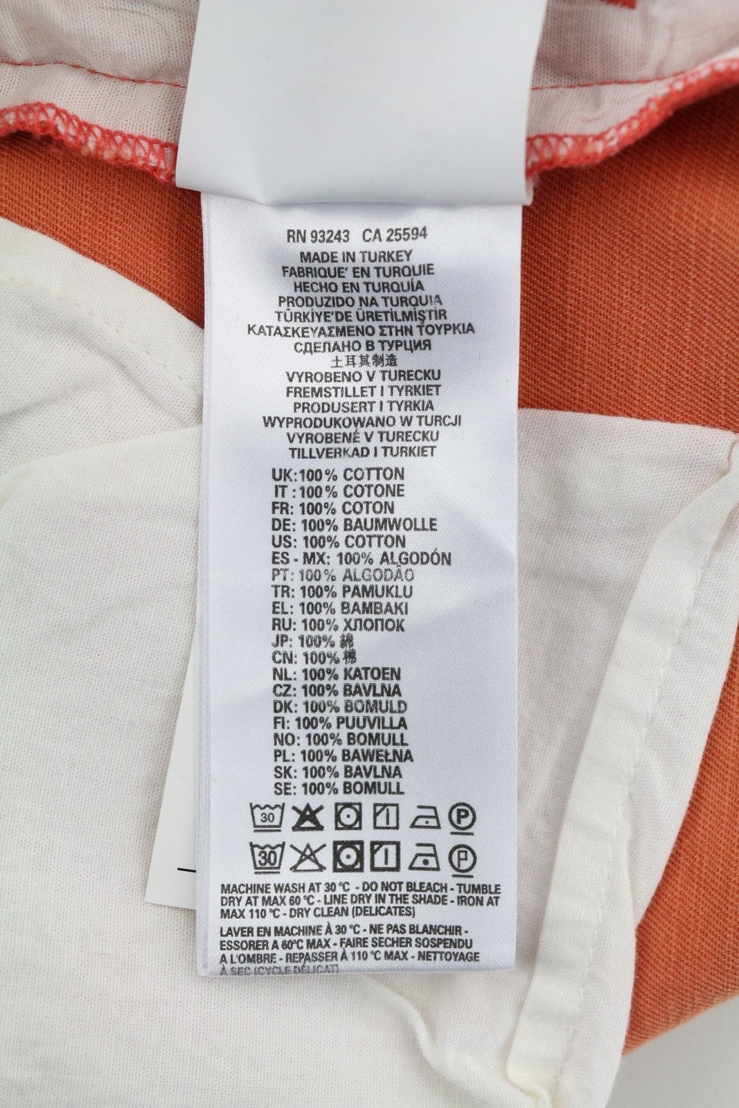 DIESEL P-Atlan Men Shorts W32 Cargo Orange Fade Effect Patch Pockets RRP€100