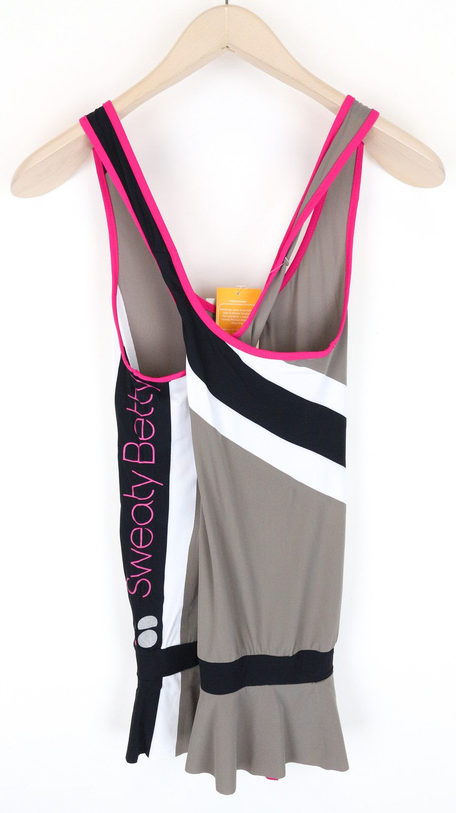 SWEATY BETTY Race Overvest Women's Sleeveless Grey Stretch Top XS Running