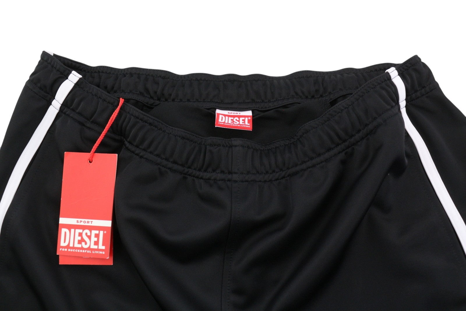 DIESEL Amsb-Stadiom-WT13 vyriški šortai M 55DSL sportinis bėgimo takelis juodi RRP 100 € 