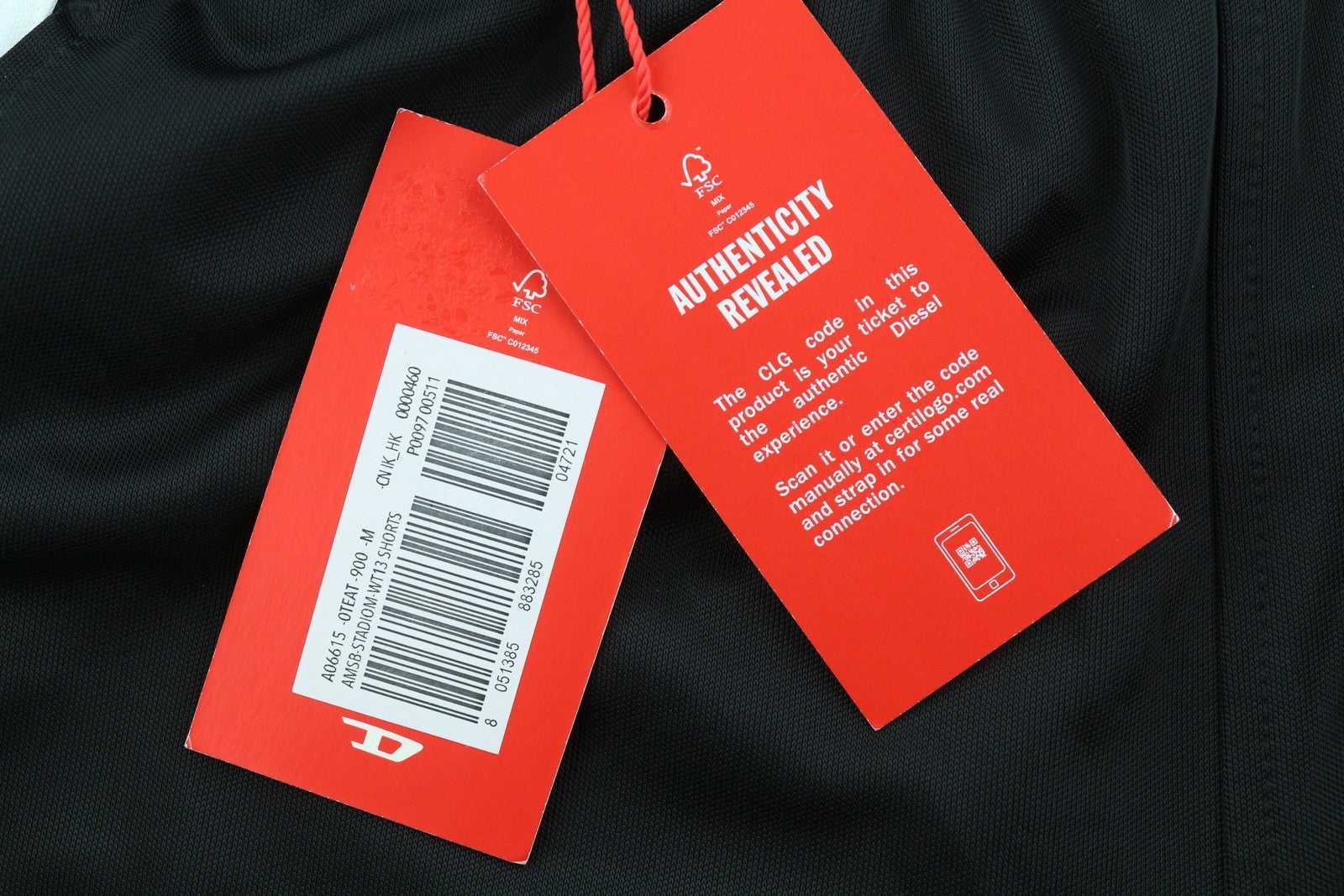 DIESEL Amsb-Stadiom-WT13 vyriški šortai M 55DSL sportinis bėgimo takelis juodi RRP 100 € 