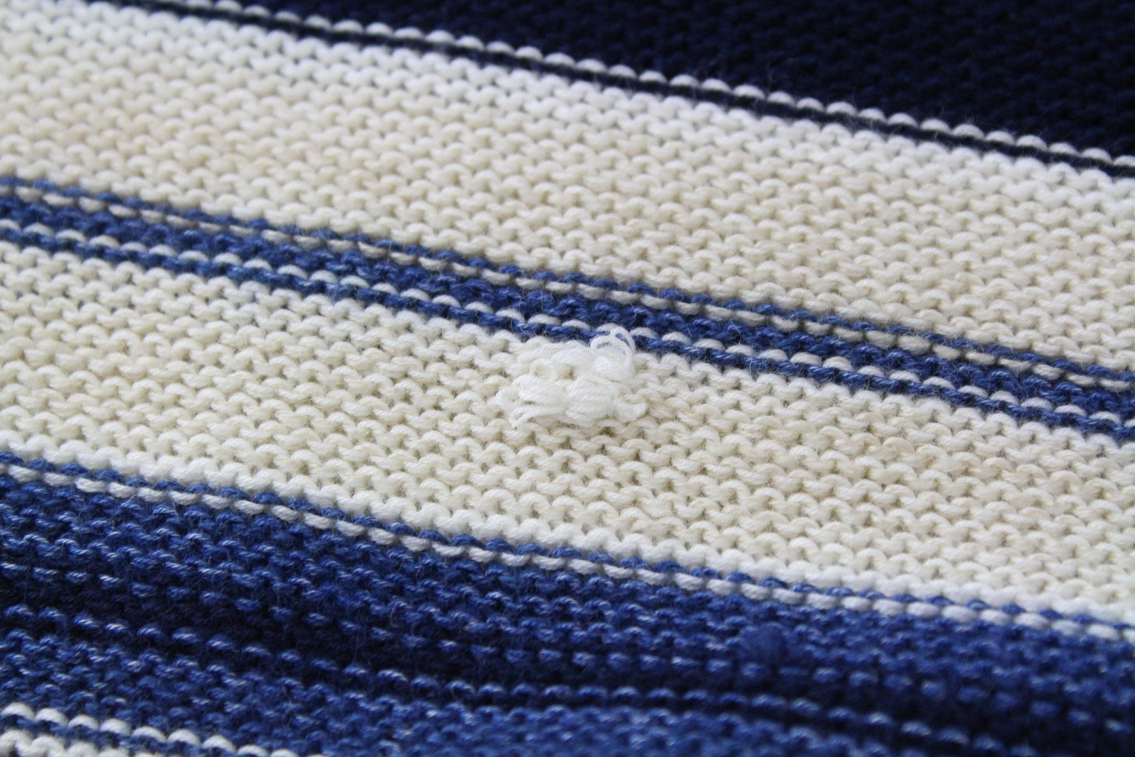 SCOTCH &amp; SODA Ams Couture vyriškas dryžuotas lininio audinio megztinis ~S mėlynas 