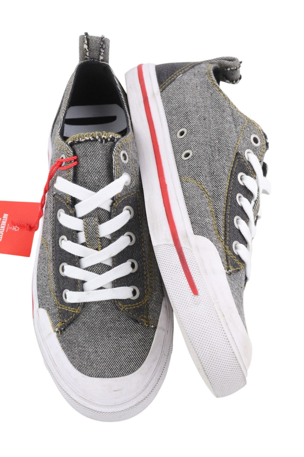 DIESEL S-Athos žemakulniai vyriški sportbačiai, EU45, tamsiai rudi, žemakulniai, su raišteliais, migdolų nosele, RRP 175 € 