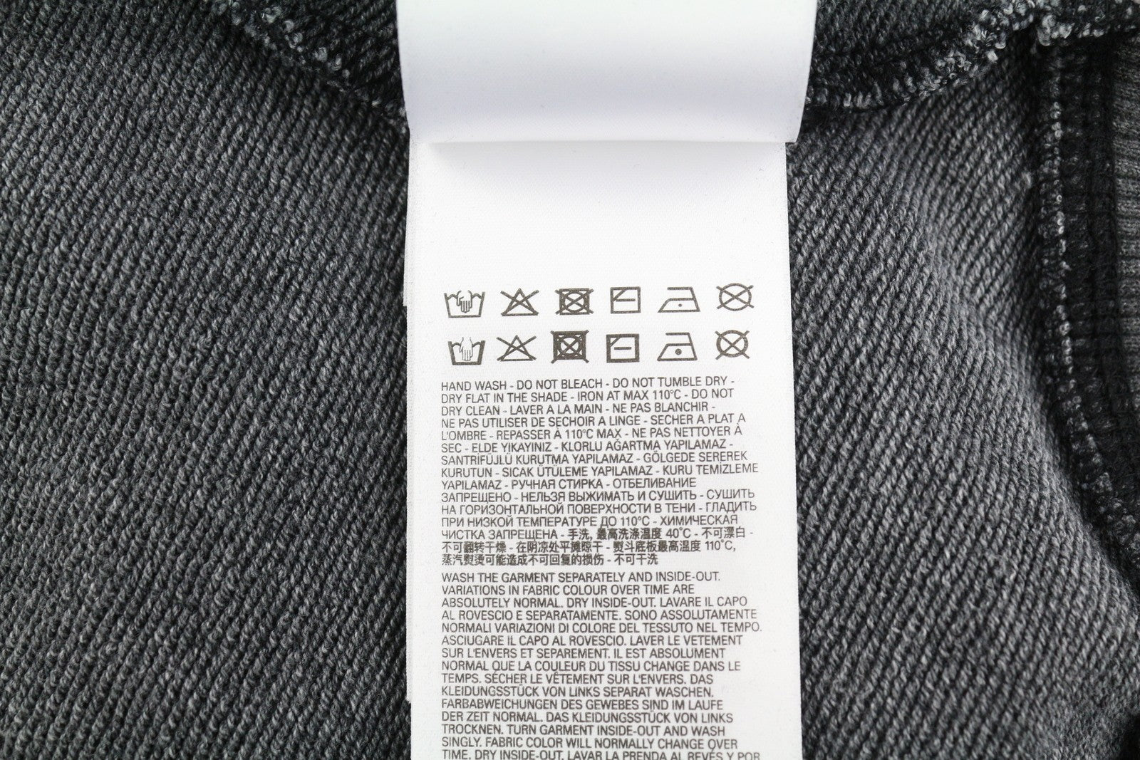 DIESEL S-Ginn-Hood-L1 vyriškas džemperis su gobtuvu, 2XL, pilkas, skalbtas, kengūros spalvos, rekomenduojama kaina – 250 € 