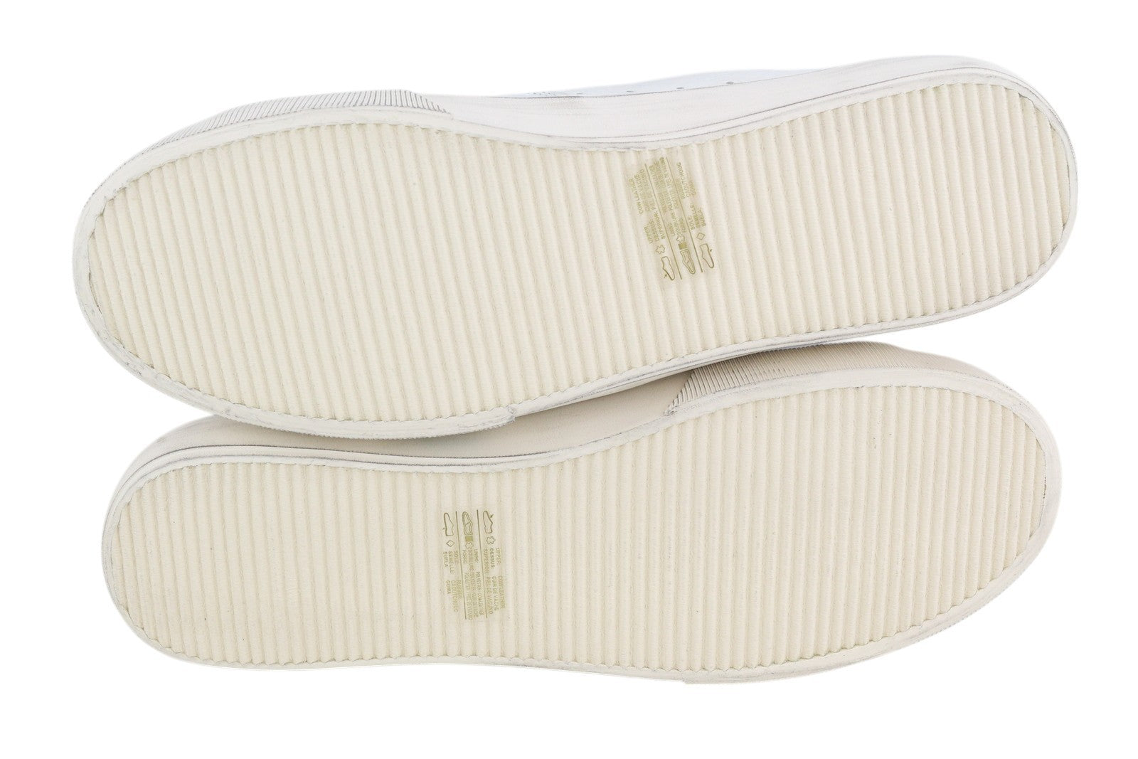 DIESEL S-Mydori Lc vyriški sportbačiai, balti, odiniai, migdolų spalvos nosys, suvarstyti, RRP 200 € 