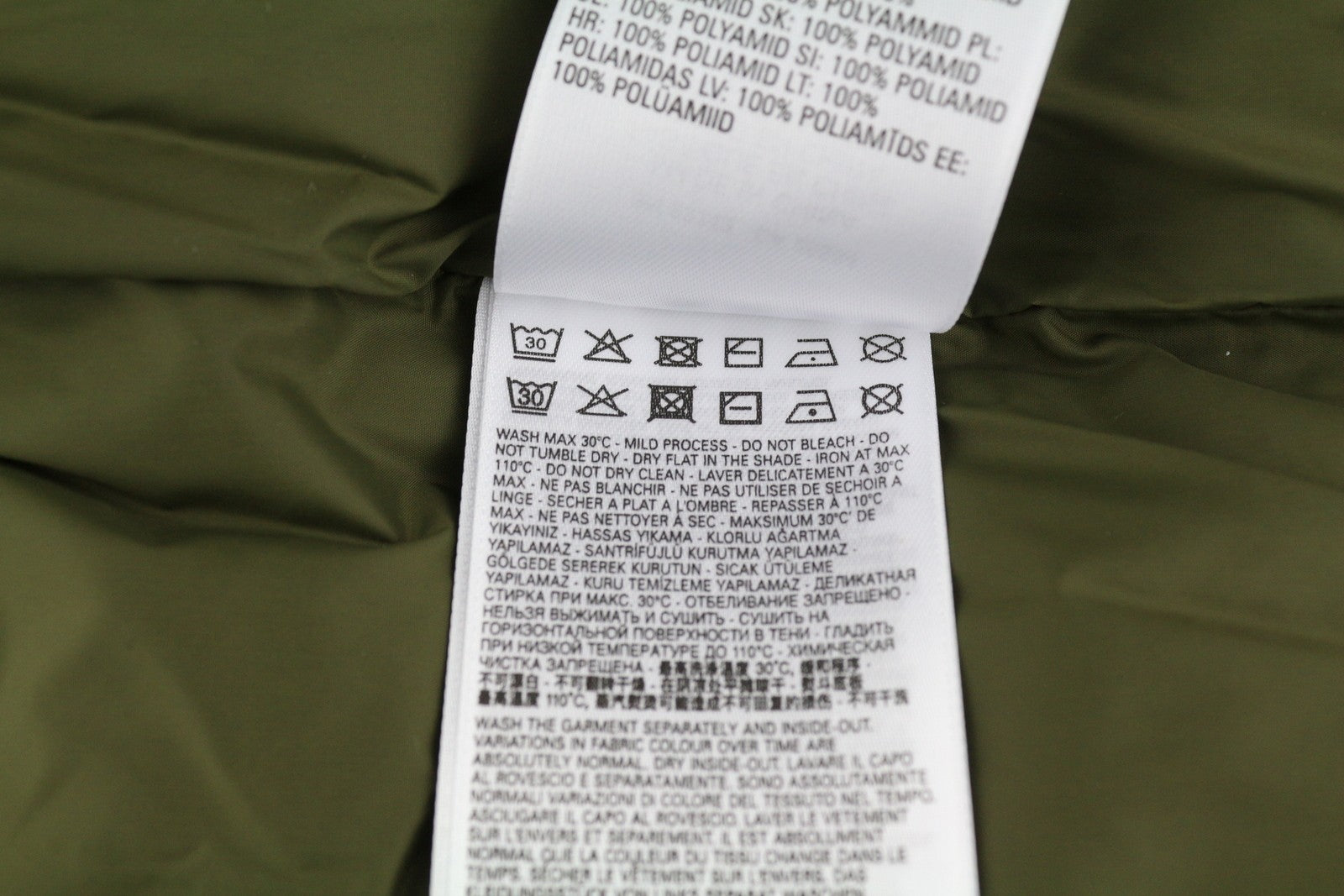 DIESEL W-Rolfys-SL-FD vyriška liemenė, 48 m, chaki spalvos, su nuimamu gobtuvu, pašiltinta, RRP 275 € 