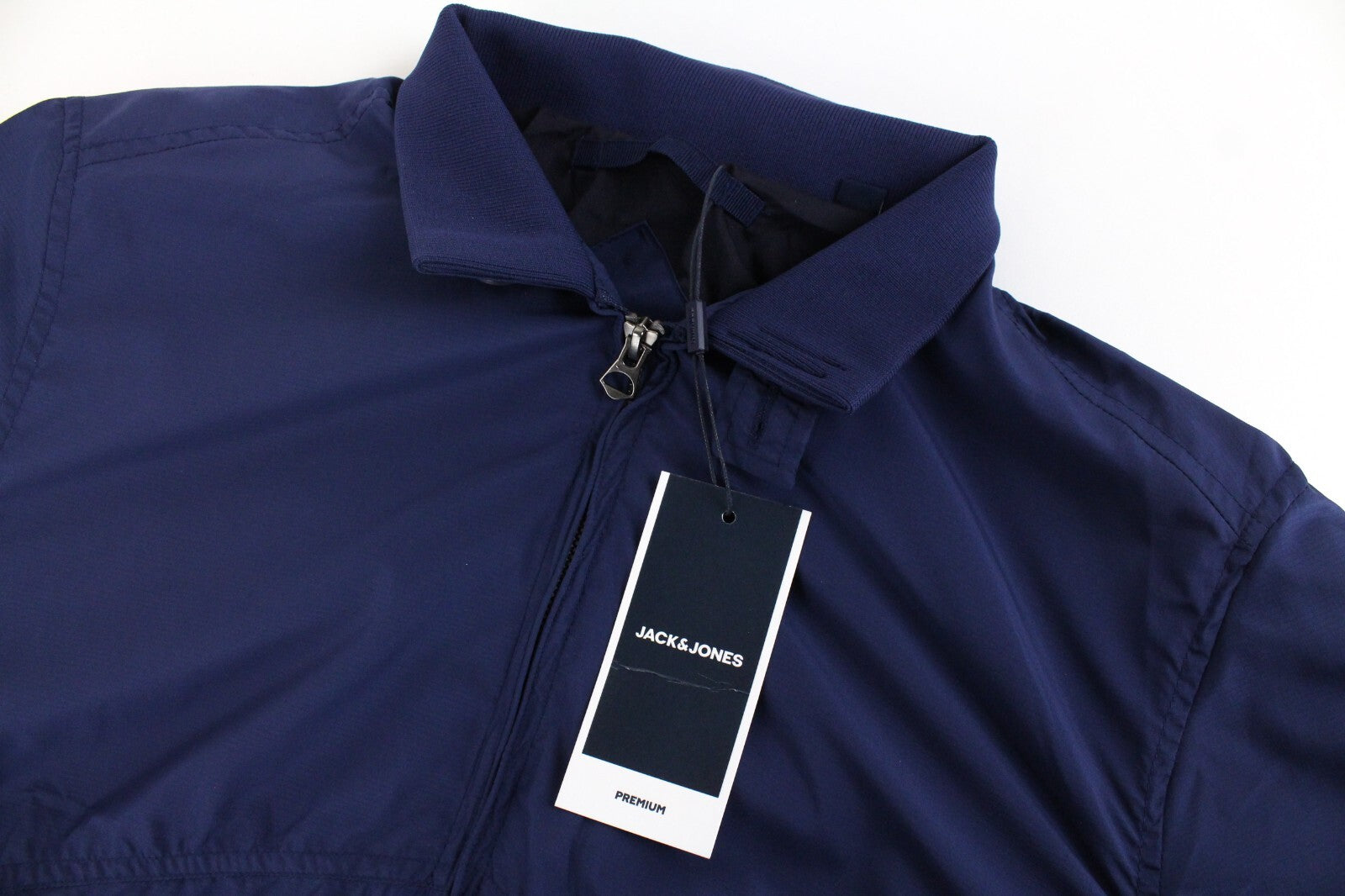 JACK&amp;JONES Jprflight vyriška striukė S, lengva, užtrauktuku, tamsiai mėlyna, su pamušalu 