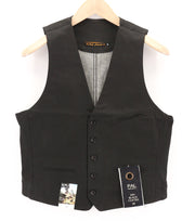 NUDIE JEANS Pal vyriška liemenė M Dry juoda su sagomis ir pusbelte be pamušalo, tamsi 