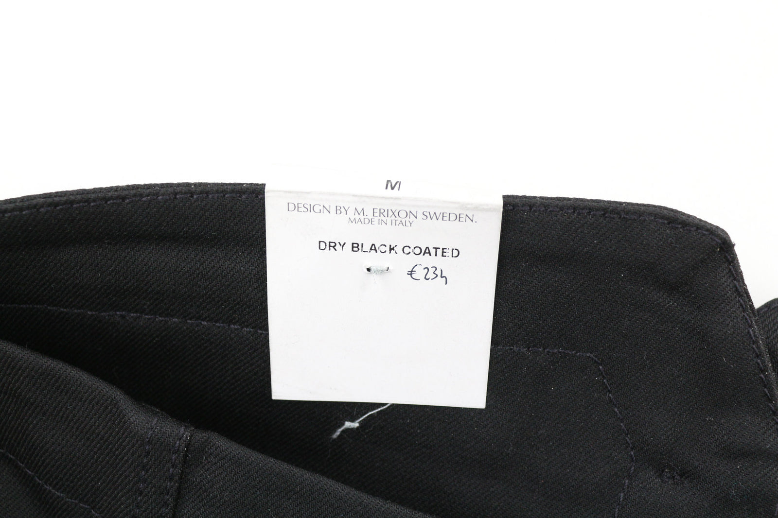 NUDIE JEANS Pal vyriška liemenė M Dry juoda su sagomis ir pusbelte be pamušalo, tamsi 