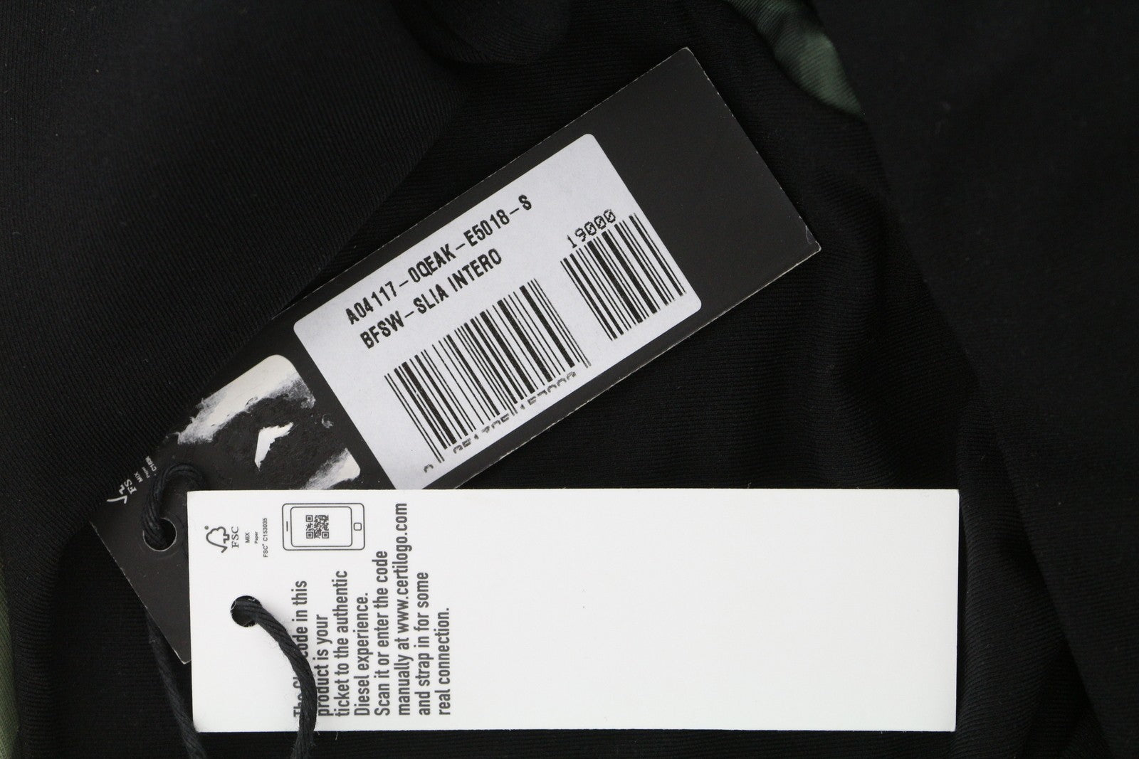 DIESEL Bfsw-Slia Intero moteriškas maudymosi kostiumėlis S, žalias, kamufliažinis, RRP 125 €, tamprus 