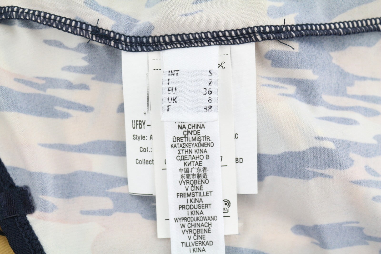 DIESEL Ufby-Kamhalas UW moteriškas bodis S raštuotas be rankovių, tamprus logotipas