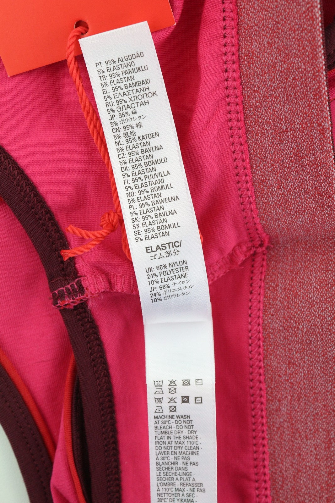 DIESEL Ufsb-Mileys moteriška sportinė liemenėlė M rožinė be rankovių apvaliu kaklu tampriu logotipu 