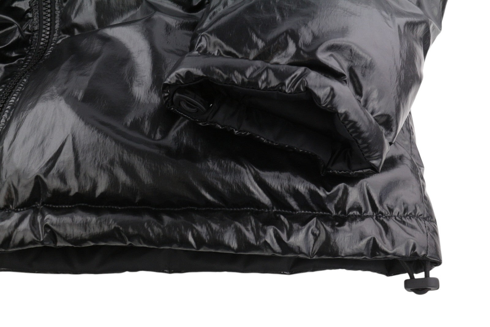 DIESEL W-Jupiter vyriška striukė L, juoda, dvipusė, blizganti, su logotipu, izoliuota, RRP 495 € 