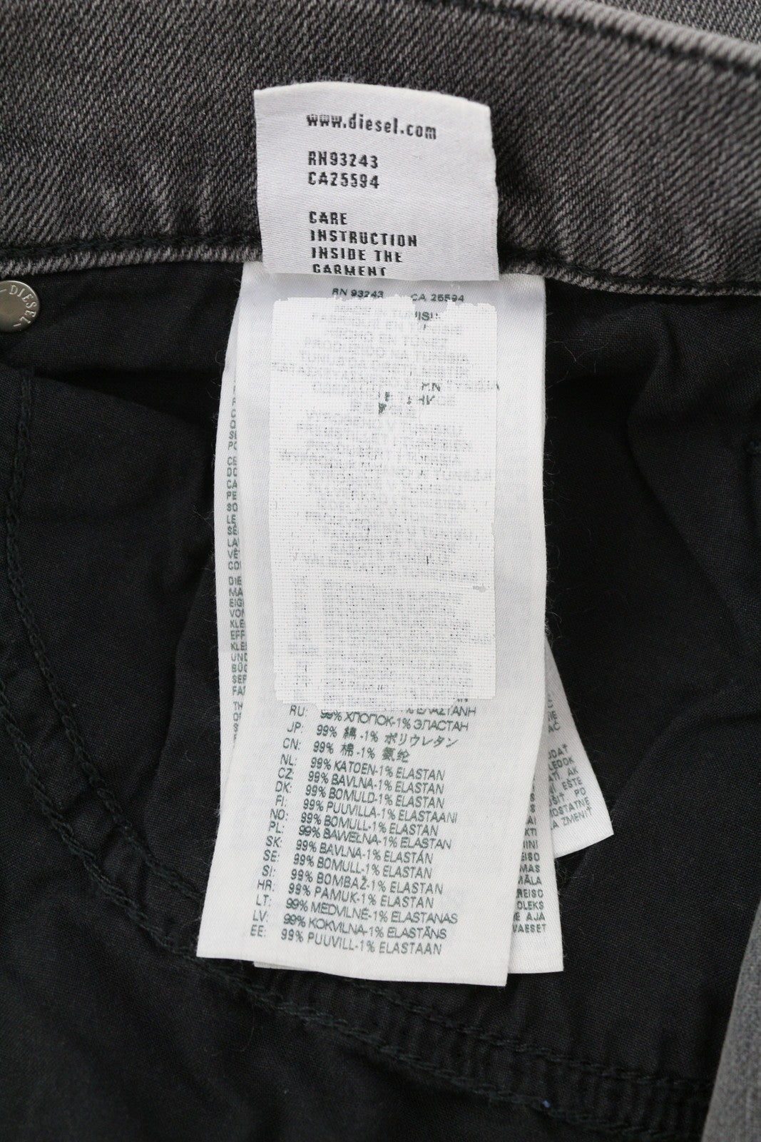 DIESEL 2020 D-Viker 09D49 vyriški džinsai W36/L30 įprasto kirpimo, tiesaus kirpimo, vidutinio juosmens. 