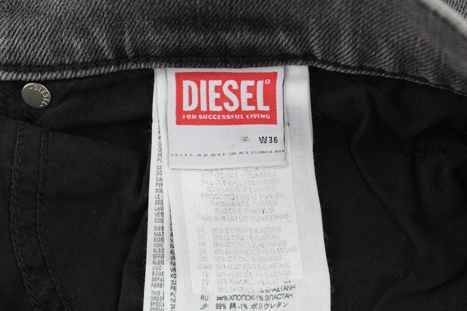 DIESEL 2020 D-Viker 09D49 vyriški džinsai W36/L30 įprasto kirpimo, tiesaus kirpimo, vidutinio juosmens. 