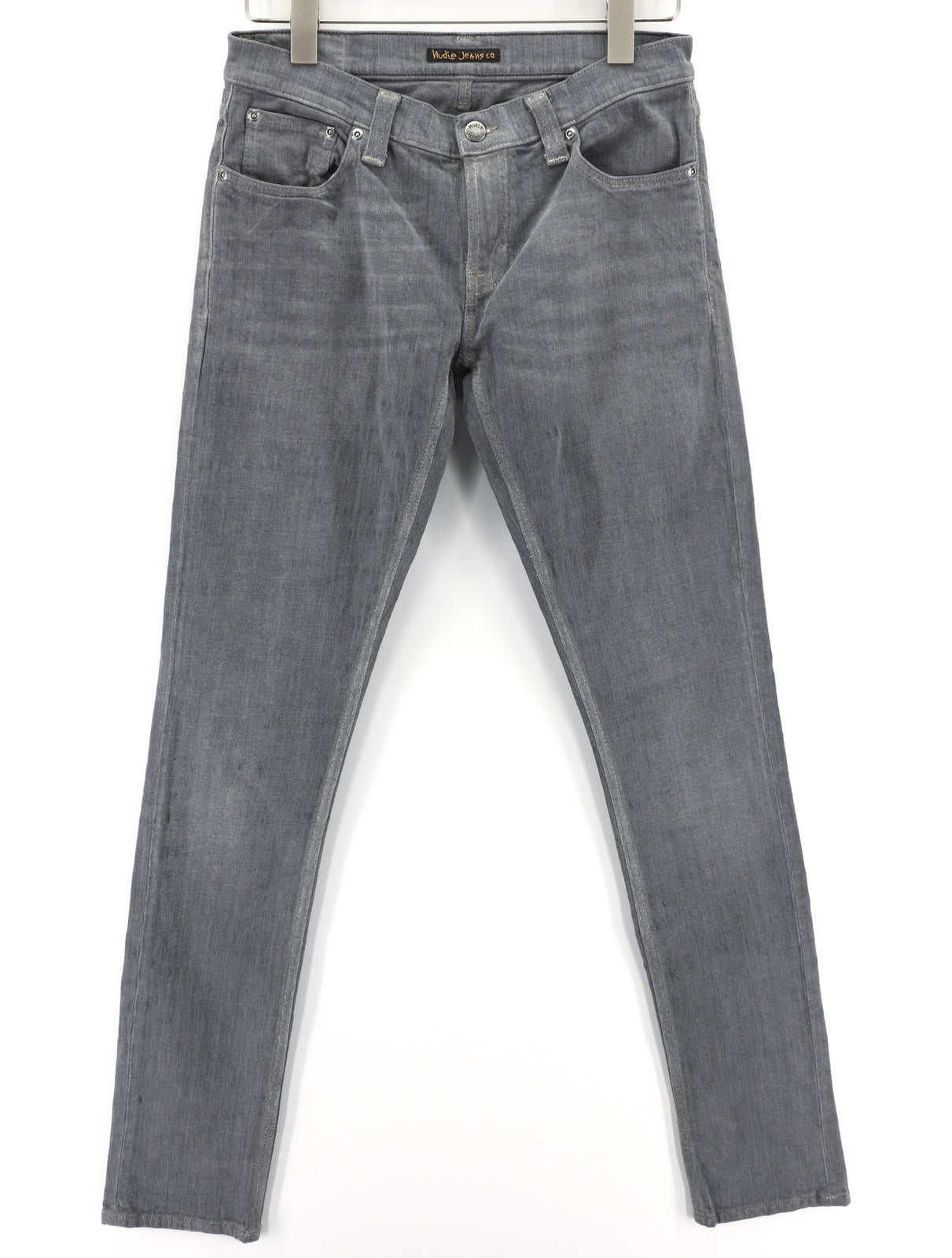 NUDIE JEANS Tight Long John Men Jeans W29/L34 Organic Charcoal Washed Slim Fit