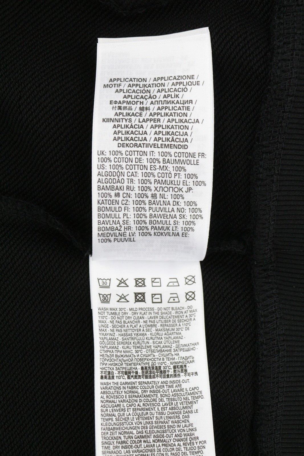 DIESEL S-Ginn-Hood-Zip-Div vyriškas džemperis su gobtuvu, XL dydžio, juodas, su užtrauktuku ir medvilninėmis kišenėmis, rekomenduojama kaina – 185 € 