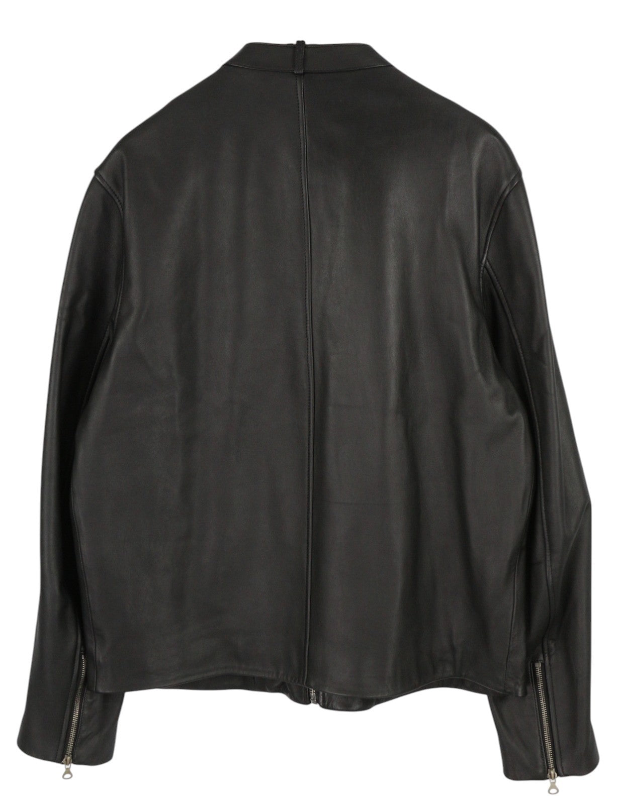 DIESEL L-Metalo vyriška striukė 56 juoda avikailio oda su užtrauktuku ir logotipu, rekomenduojama kaina – 795 € 