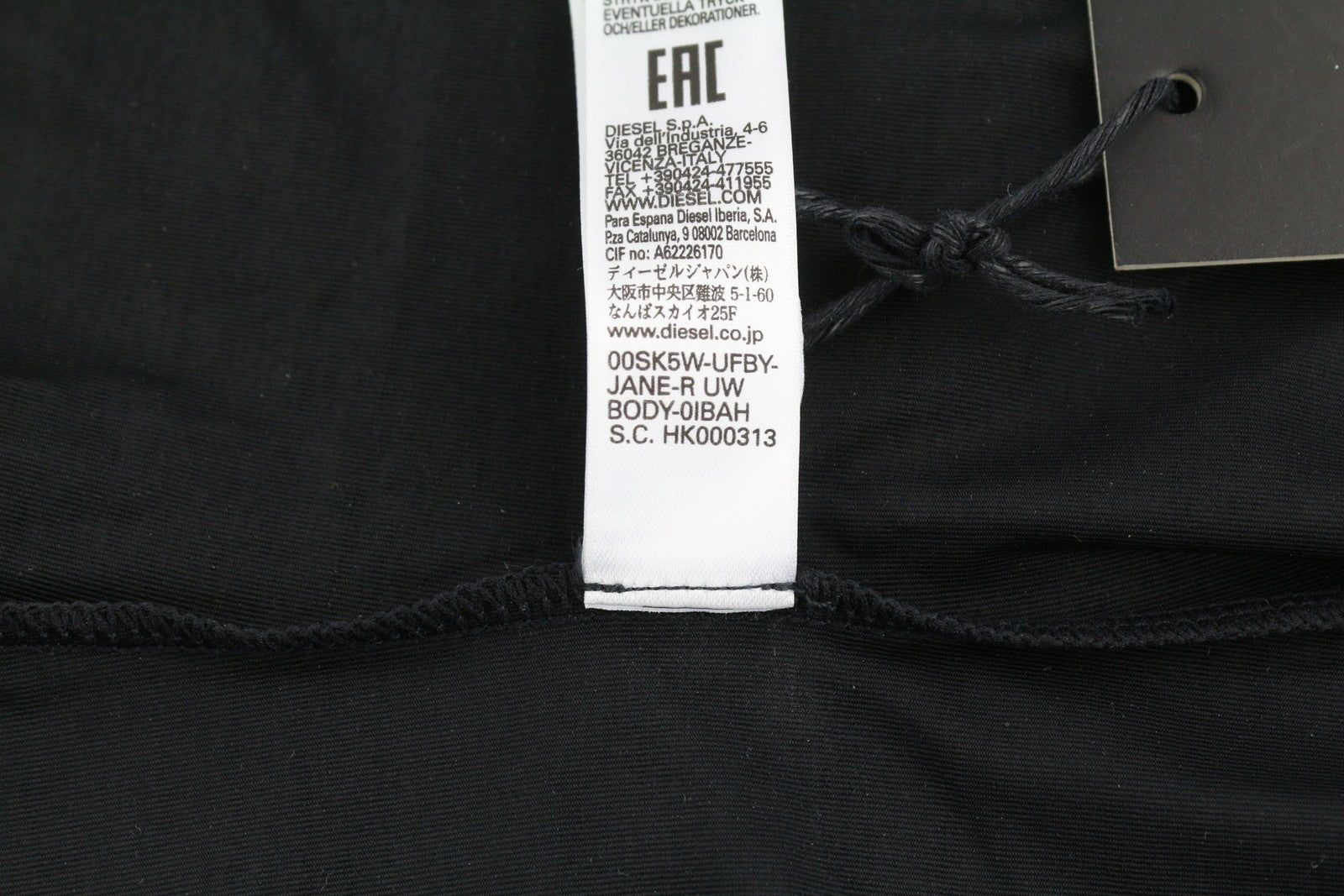 DIESEL Ufby-Jane-R moteriškas bodis S ant vieno peties, tamprus, prigludęs visiems metų laikams