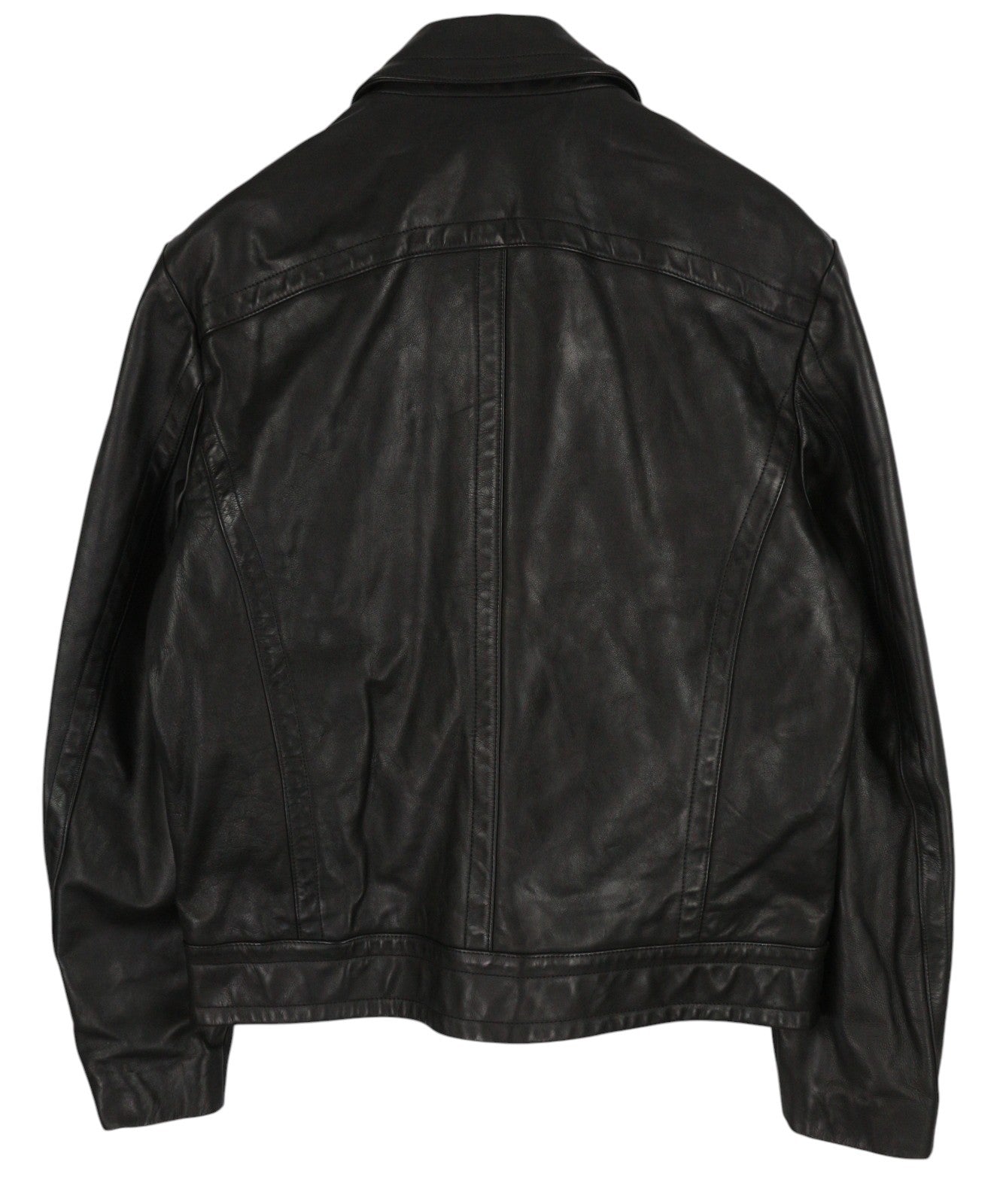 DIESEL L-Cale vyriška striukė XL dydžio, juoda, odinė, su logotipu ant kaklo. RMK 650 €. 