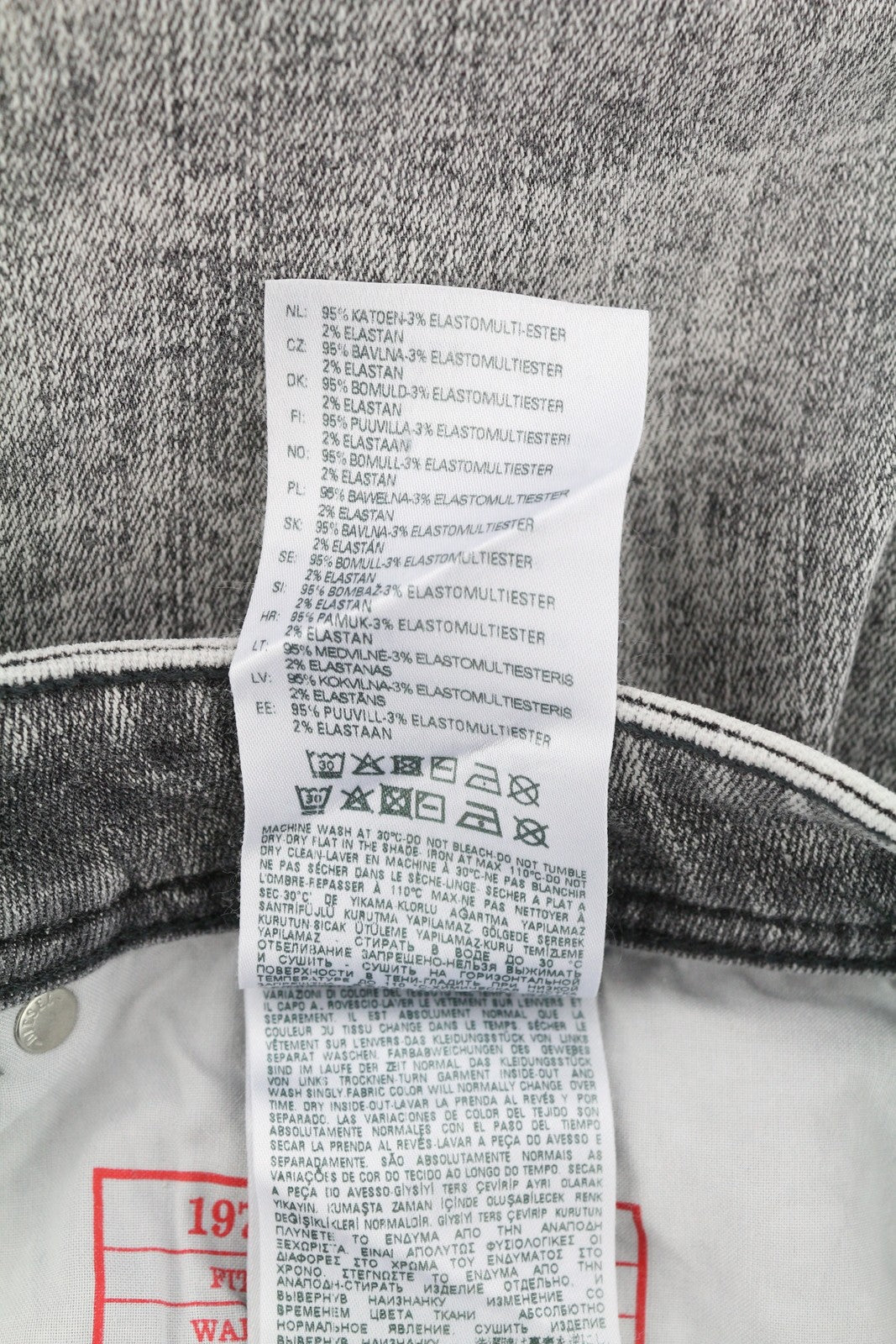 DIESEL 1979 Sleenker 09D89 vyriški džinsai W36/L32 tamprūs, aptempti džinsai, pilki, kaina 195 € 