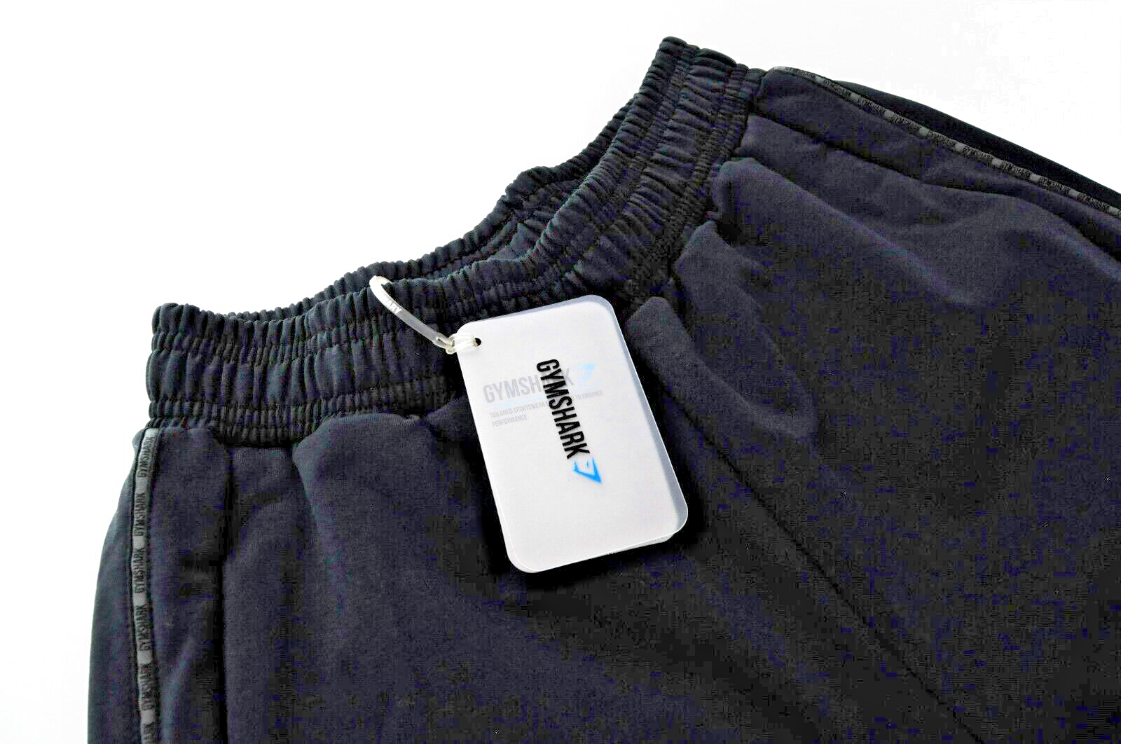 GYMSHARK moteriškos juodos medvilninės tamprios sportinės kelnės miesto sportui 