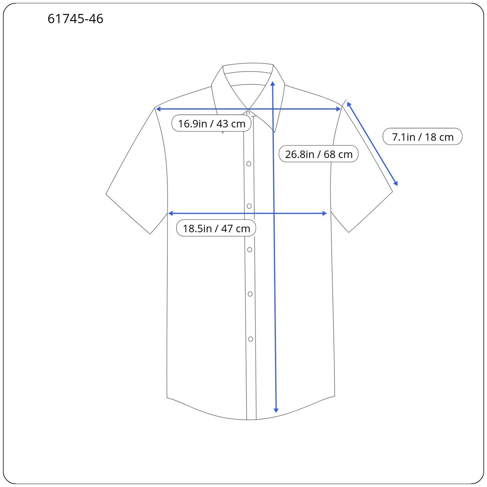 SCOTCH & SODA Men's Shirt S Blue Slim Short Sleeve Cotton Button-Up