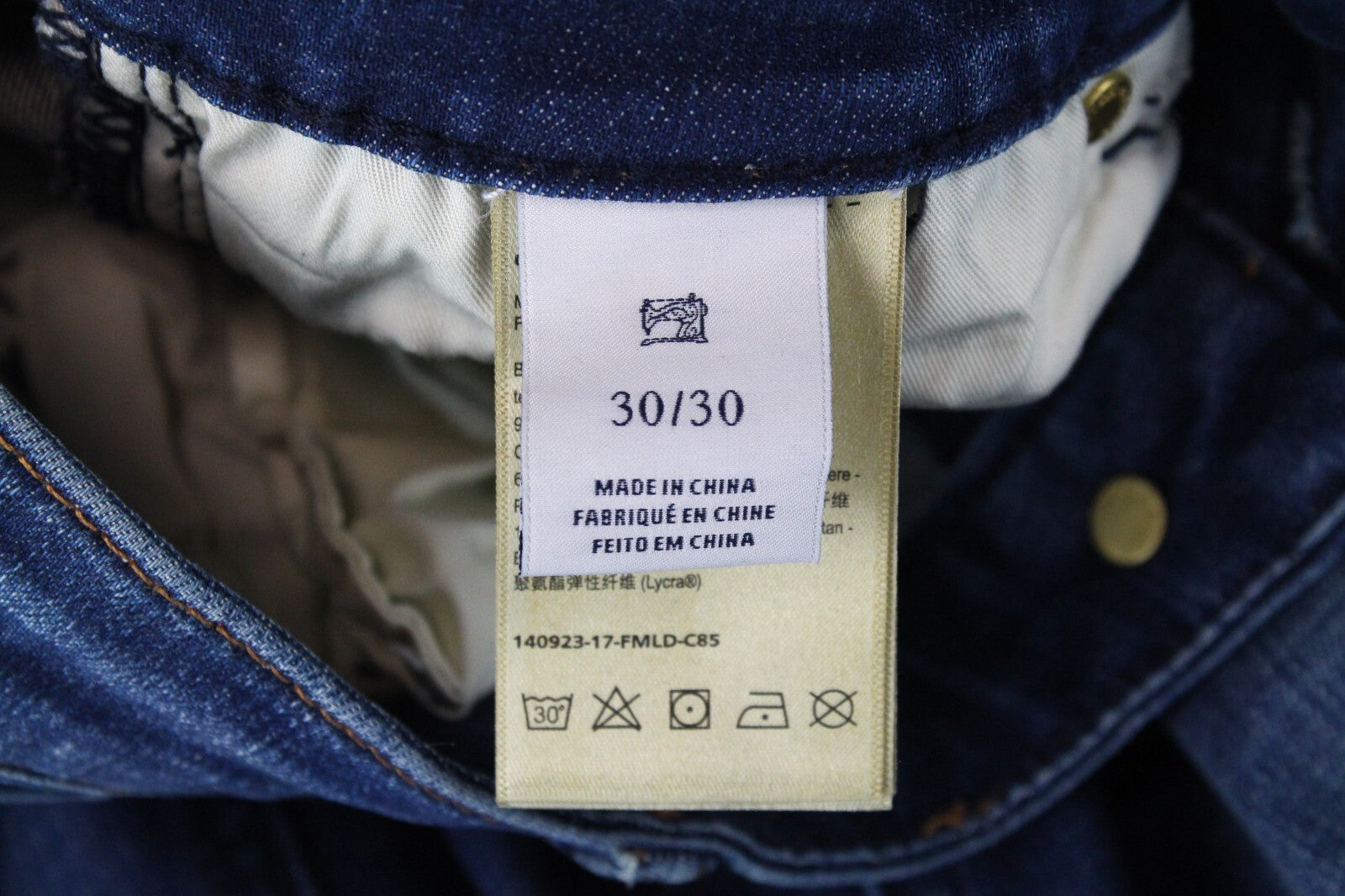 SCOTCH &amp; SODA moteriški džinsai W30/L30 mėlyni indigo spalvos platėjantys tamprūs neapdoroto apvado klasikiniai trumpi 