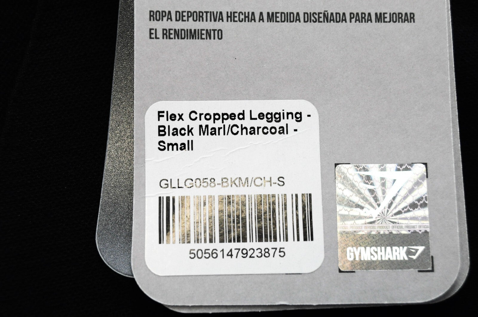 GYMSHARK moteriškos juodos, trumpos, tamprios tamprės su logotipu ir juosmens juosta S dydžio 