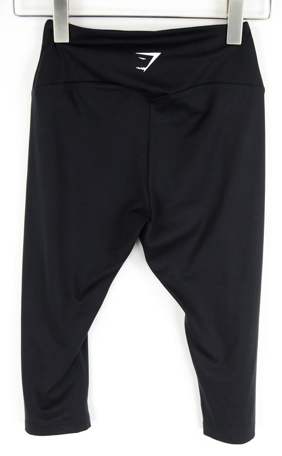 GYMSHARK treniruočių moteriškos sportinės tamprės S dydžio trumpintos juodos tamprios sportinės aprangos 