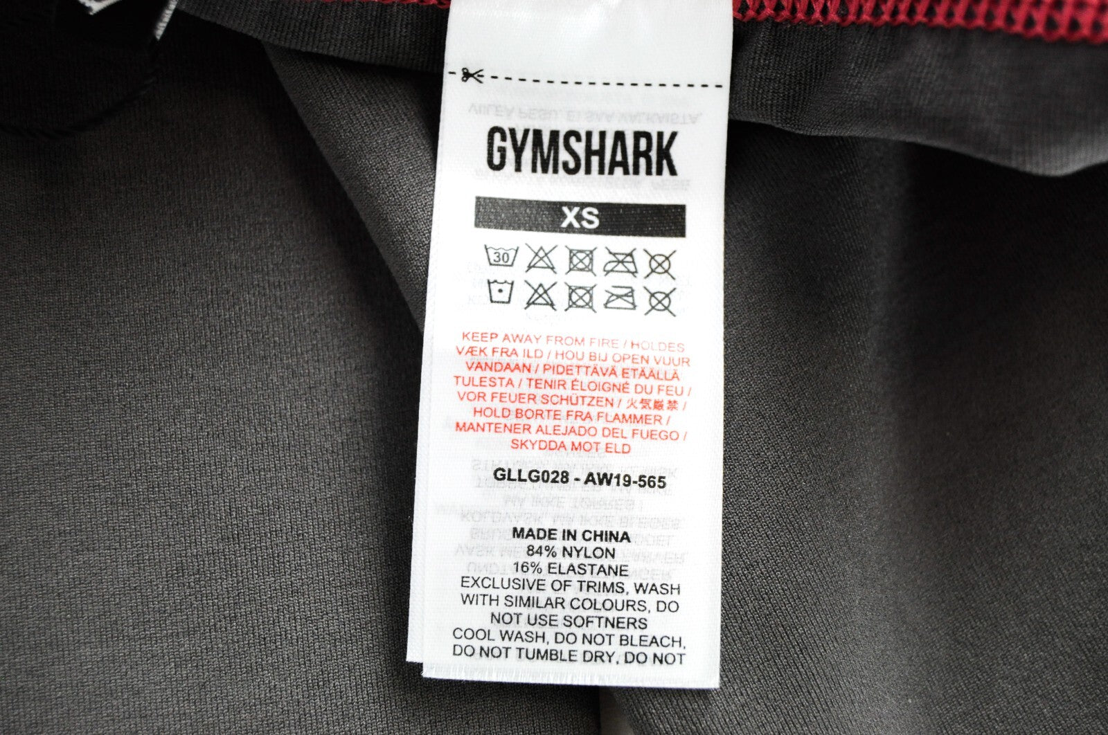 GYMSHARK moteriškos tamprės XS dydžio skalūno spalvos levandų spalvos, tamprios treniruočių kelnės 