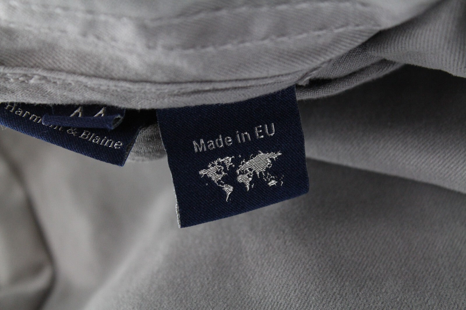 HARMONT & BLAINE Men Trousers 44 Grey Regular Fit Stretch Cotton Jean Style