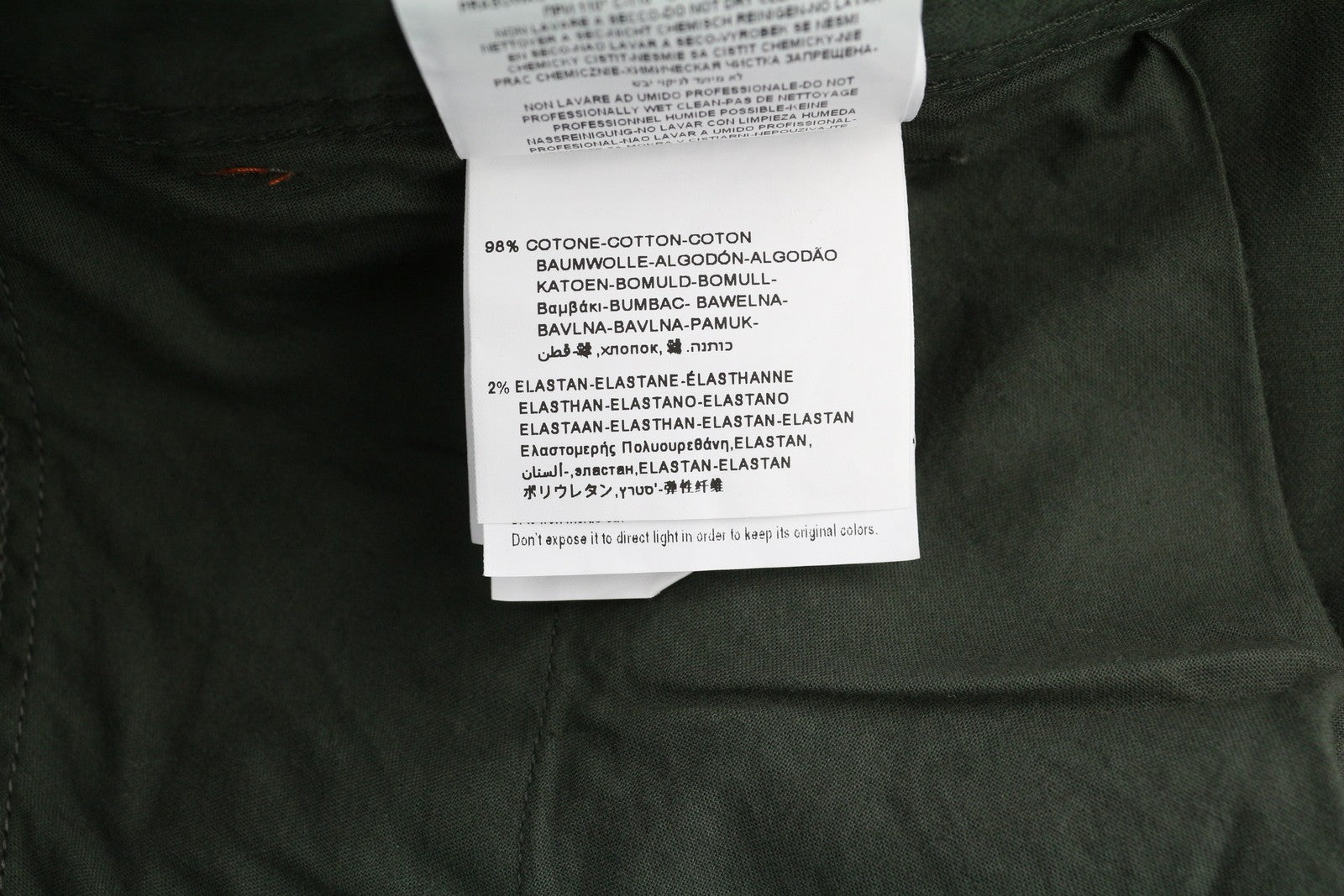 REPLAY Tom / Regular vyriškos kelnės W36/L30 chaki žalios chino spalvos su užtrauktuku ir 5 kišenėmis 