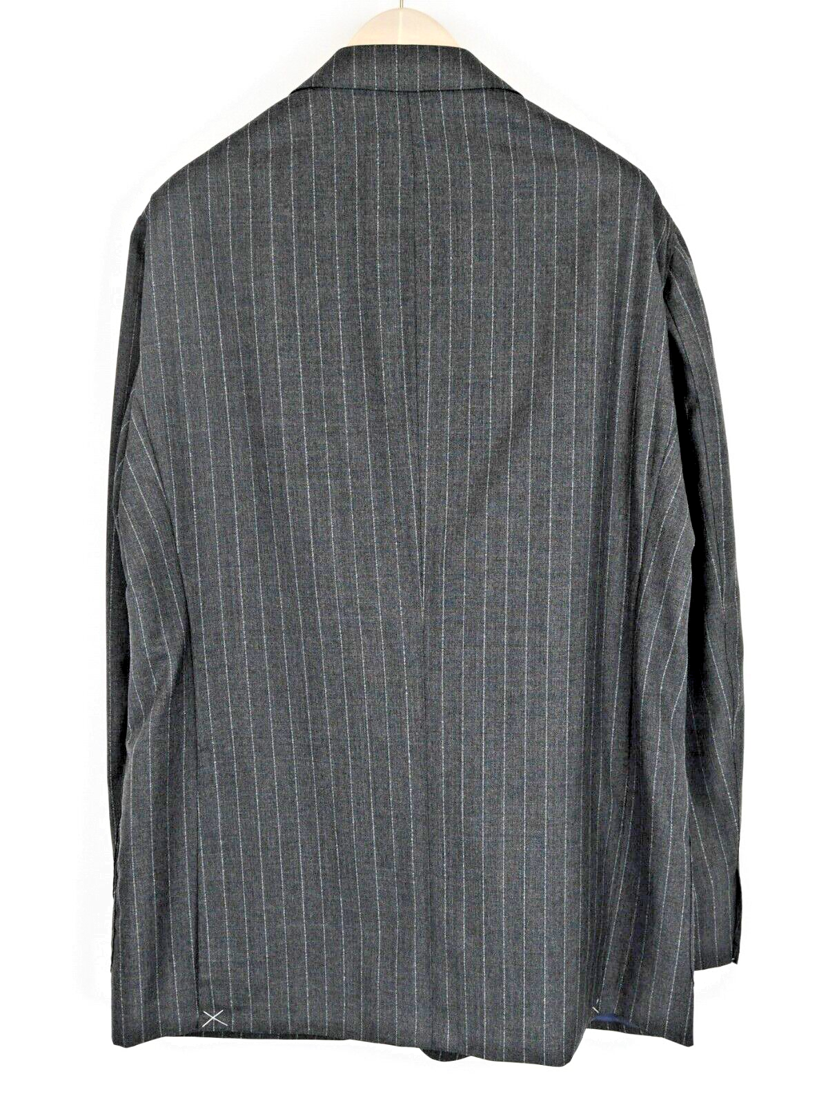 SUITSUPPLY Men UK52L Havana Grey Striped Wool Single-Breasted Blazer