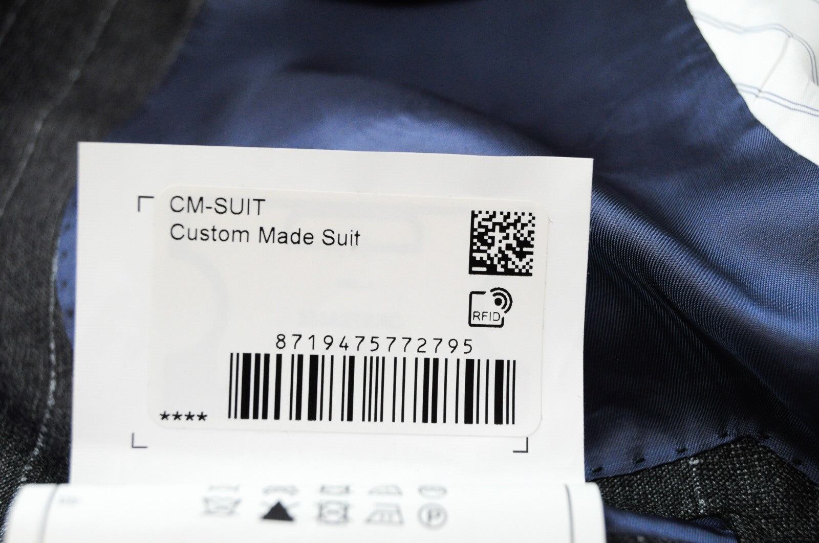 SUITSUPPLY Men UK52L Havana Grey Striped Wool Single-Breasted Blazer